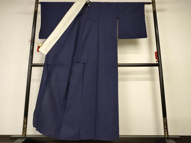 平和屋着物＊夏物　色無地　紗　黒紅色　AABI9929jd