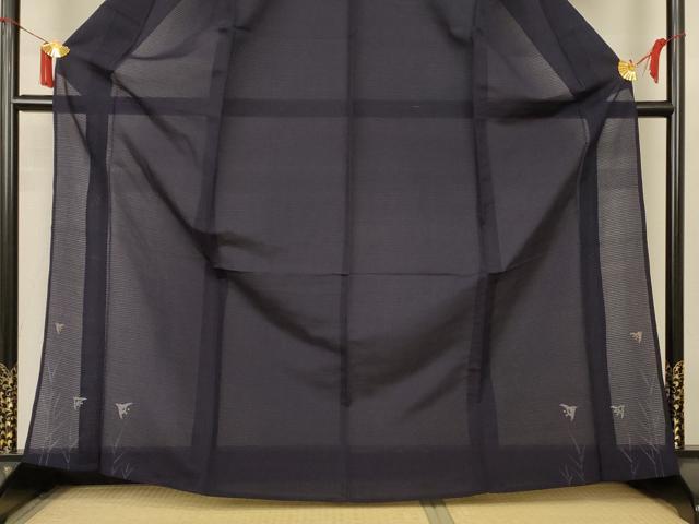 平和屋着物＊夏物　色留訪問着　絽縮緬　千鳥　正絹　逸品　AABI9941jd