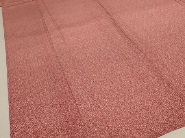 平和屋着物＊夏物　江戸小紋　絽　鮫小紋柄　正絹　逸品　AABI9946jd