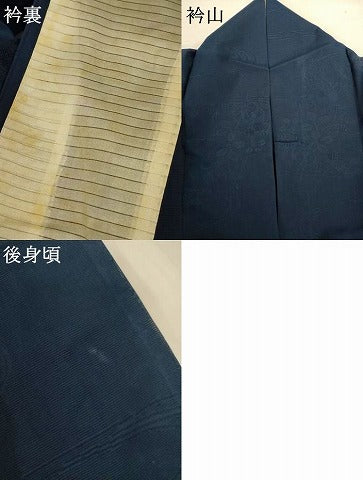 平和屋着物＊夏物　色無地　絽　萩紋紗　褐返色　正絹　逸品　AABI9949jd