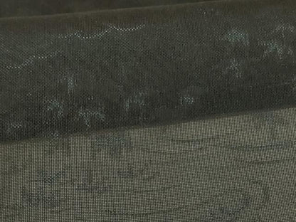 平和屋着物＊夏物　小紋　紗　流水笹文　正絹　逸品　AABI9953jd