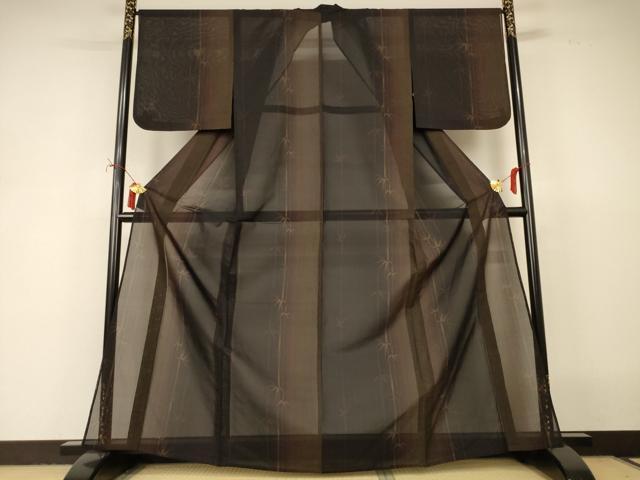 平和屋着物＊夏物　本場大島紬　夏大島　笹間道　正絹　逸品　AABI9955jd