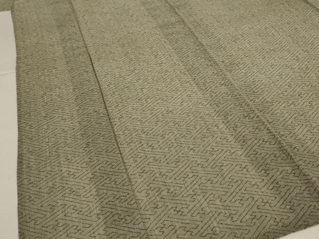 平和屋着物＊夏物　小紋　紗　紗綾形文　AABI9966jd