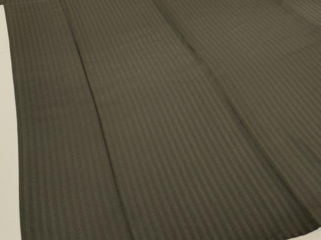 平和屋着物＊夏物　お召　紗　縞　正絹　逸品　未使用　AABI9969jd