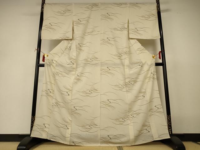 平和屋着物＊夏物　小紋　紗　薄　勝虫　やまと誂製　洗える着物　AABI9972jd