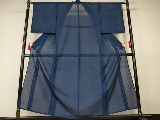 平和屋着物＊夏物　色無地　絽　立波紋紗　褐返色　正絹　逸品　AABI9975jd