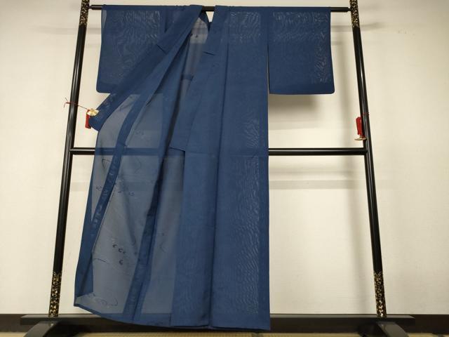 平和屋着物＊夏物　色無地　絽　立波紋紗　褐返色　正絹　逸品　AABI9975jd