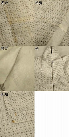 平和屋着物＊夏物　男性　小紋　浴衣兼用　絣柄　AABI9985jd