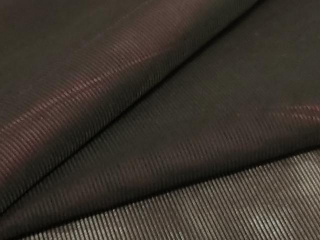 平和屋着物＊夏物　小紋　紗　霞文　黒地　正絹　逸品　AABI9991jd
