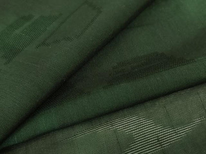 平和屋着物＊夏物　小紋　幾何学紋紗　霞文　正絹　逸品　AABI9993jd