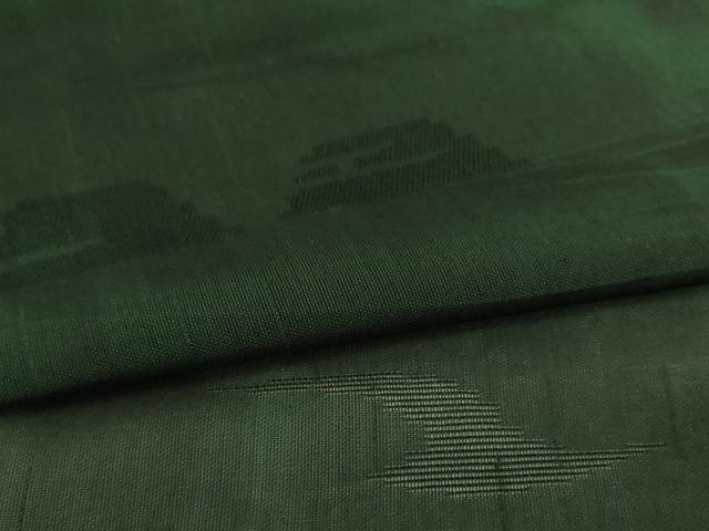 平和屋着物＊夏物　小紋　幾何学紋紗　霞文　正絹　逸品　AABI9993jd