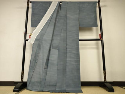 平和屋着物＊夏物　虹色創家　本郷大田子　小紋　絽　霞文　暈し染め　ロング丈　正絹　逸品　AABI9996jd