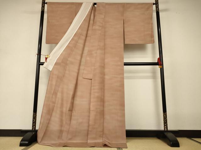 平和屋着物＊夏物　虹色創家　本郷大田子　小紋　絽　霞文　暈し染め　ロング丈　正絹　逸品　AABI9997jd