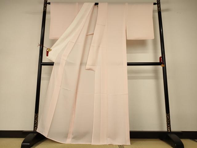 平和屋着物＊夏物　色無地　絽　洗柿色　正絹　逸品　AABI9999jd