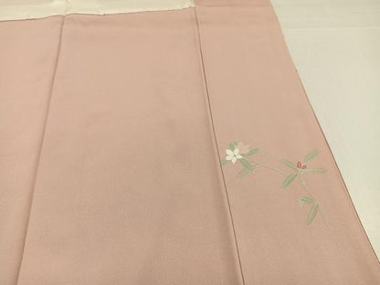 平和屋着物●訪問着 友禅 枝花文 暈し染め 正絹 逸品 AABJ0001ph