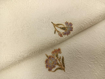 平和屋着物●上質な小紋 草花文 金銀彩 正絹 逸品 AABJ0002ph