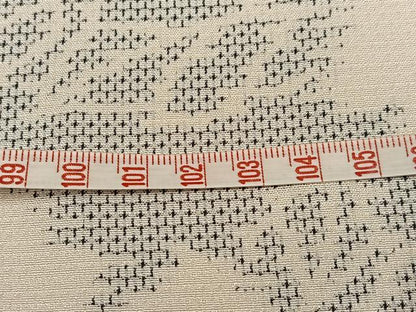 平和屋着物●お召 120亀甲 草花文 正絹 逸品 未使用 AABJ0005ph