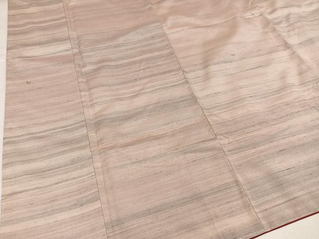 平和屋着物●紅花紬 米沢 霞文 鈴乃屋扱い 正絹 逸品 未使用 AABJ0013ph