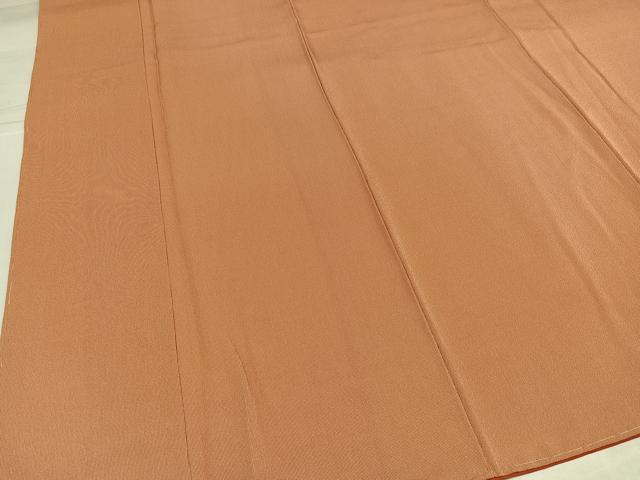 平和屋着物●江戸小紋 万筋 丹色×小麦色 正絹 逸品 未使用 AABJ0014ph