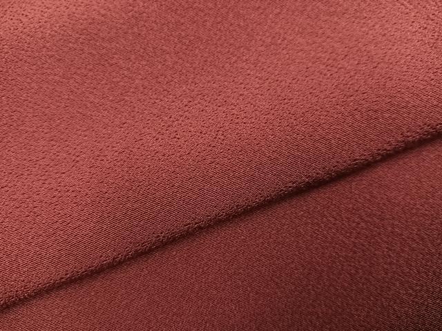 平和屋着物●上質な色無地 栗皮茶色 正絹 逸品 AABJ0020ph