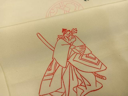 平和屋着物●長襦袢 無双仕立て 歌舞伎 正絹 逸品 AABJ0025ph