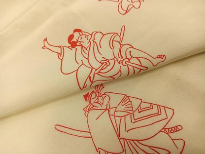 平和屋着物●長襦袢 無双仕立て 歌舞伎 正絹 逸品 AABJ0025ph