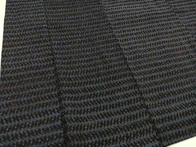 平和屋着物●お召 横段文 正絹 逸品 AABJ0028ph
