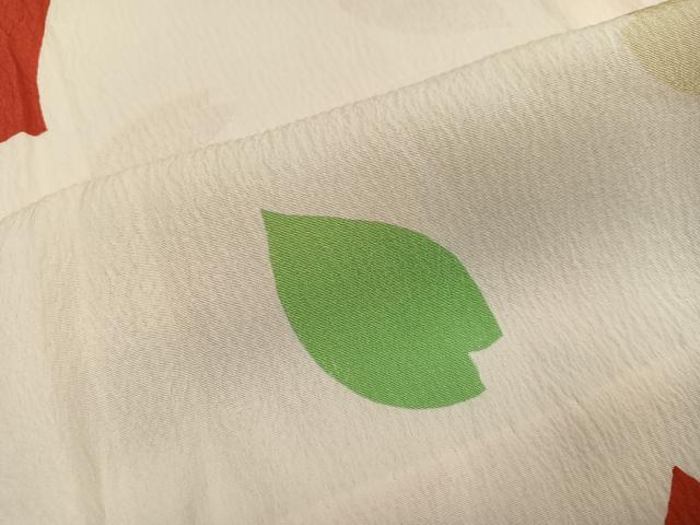 平和屋着物●長襦袢　無双仕立て　舞桜　ゑり善扱い　正絹　逸品　未使用　AABJ0031ph