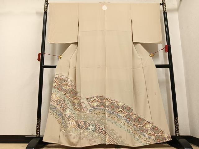 平和屋着物●豪華色留袖　友禅　作家物　恭平　鳳凰花文　正絹　逸品　AABJ0032ph