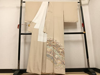 平和屋着物●豪華色留袖　友禅　作家物　恭平　鳳凰花文　正絹　逸品　AABJ0032ph