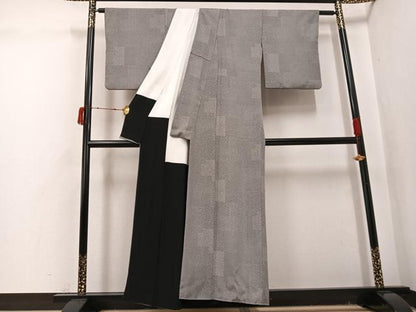 平和屋着物●江戸小紋　寄せ小紋柄　正絹　逸品　AABJ0039ph