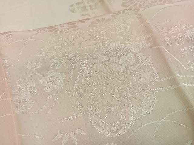 平和屋着物●振袖用長襦袢　袷　花車地紋　暈し染め　正絹　逸品　AABJ0042ph