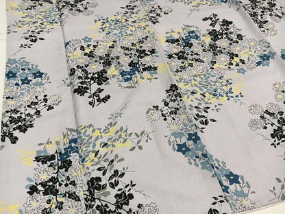 平和屋着物●小紋 草花文 洗える着物 AABJ0048ph