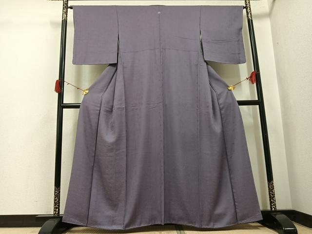 平和屋着物●上質な色無地 花地紋 胡桃色 正絹 逸品 未使用 AABJ0051ph