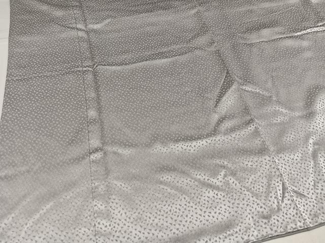 平和屋着物●上質な色無地 霞地紋 絹鼠色 正絹 逸品 未使用 AABJ0058ph