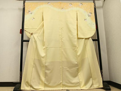 平和屋着物●小振袖 二尺袖 舞桜 暈し染め ロング丈 洗える着物 AABJ0069ph