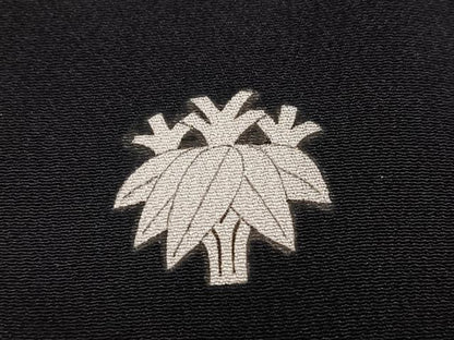 平和屋着物●アンティーク 大正ロマン 黒留袖 枝花文 暈し染め 金彩 胴抜き仕立て 正絹 逸品 AABJ0070ph