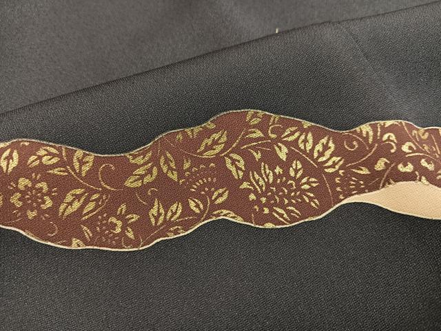 平和屋着物●訪問着　駒刺繍　道長草花文　金彩　ロング丈　正絹　逸品　未使用　AABJ0079ph
