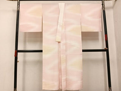 平和屋着物●長襦袢　無双仕立て　作家物　伊豆つばき染　霞文　暈し染め　正絹　逸品　未使用　AABJ0080ph