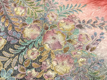平和屋着物●豪華振袖　絞り　辻が花　金彩　正絹　逸品　AABJ0086ph