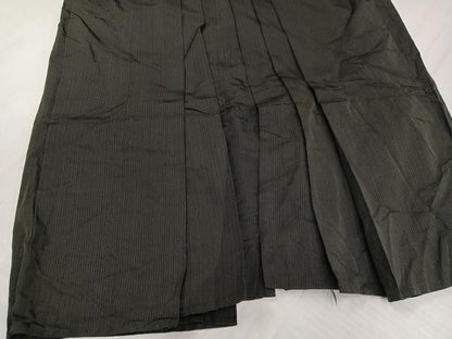 平和屋着物●男性　馬乗り袴　縞　正絹　逸品　AABJ0090ph