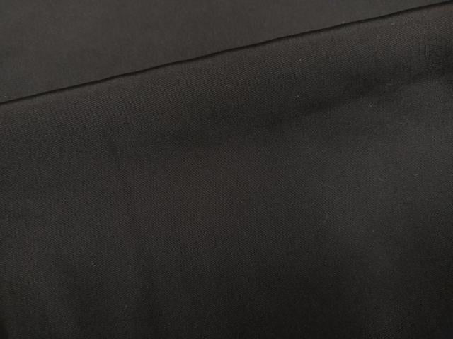 平和屋着物●男性　黒紋付　正絹　逸品　AABJ0091ph