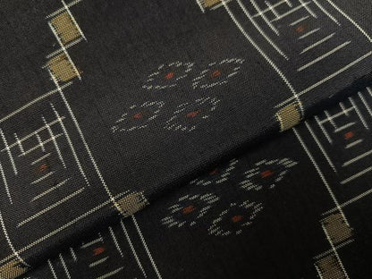 平和屋着物●本場琉球絣　紬　正絹　逸品　未使用　AABJ0098ph