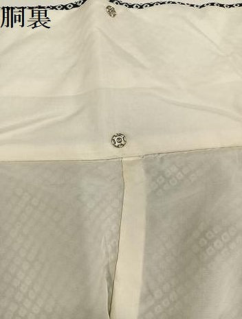 平和屋着物●訪問着　総絞り　立波花文　黒地　正絹　逸品　AABJ0104ph