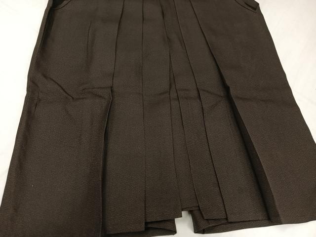 平和屋着物●男性　馬乗り袴　氷割れ文　正絹　逸品　AABJ0107ph