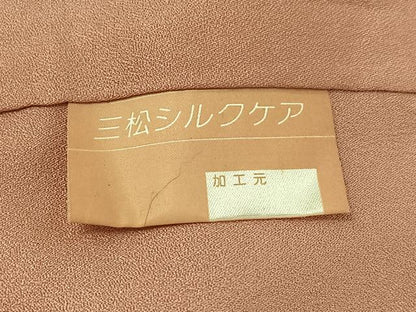 平和屋着物●訪問着　絞り　辻が花　暈し染め　銀通し地　正絹　逸品　AABJ0111ph