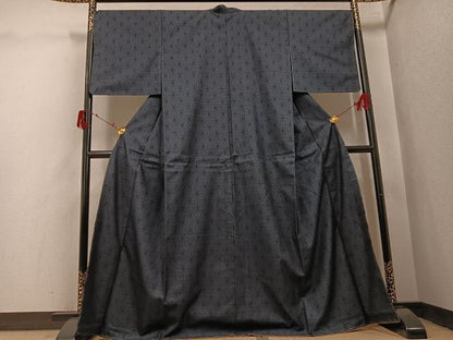 平和屋着物●本場大島紬　カタス　麻の葉文様　正絹　逸品　未使用　AABJ0114ph