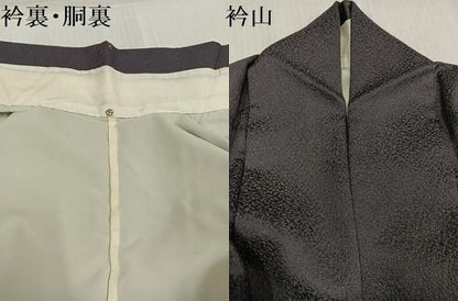 平和屋着物●訪問着　作家物　草花文　金彩　ロング丈　正絹　逸品　AABJ0117ph