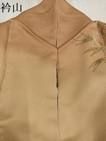 平和屋着物●訪問着　作家物　刺繍　草花文　暈し染め　金彩　正絹　逸品　AABJ0119ph