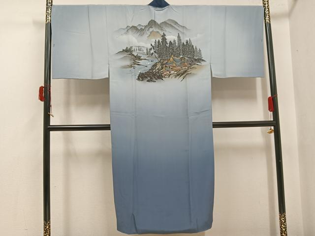 平和屋着物●男性　本場大島紬　アンサンブル　長襦袢(袷)セット　100亀甲　総詰め　正絹　逸品　AABJ0133ph